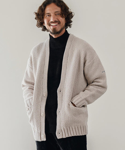 サイセンタク/ざっくりニットカーディガン