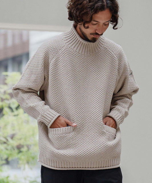 サイセンタク/ざっくりニットタートルネック