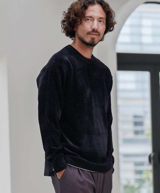 サイセンタク/シャギークルーニット