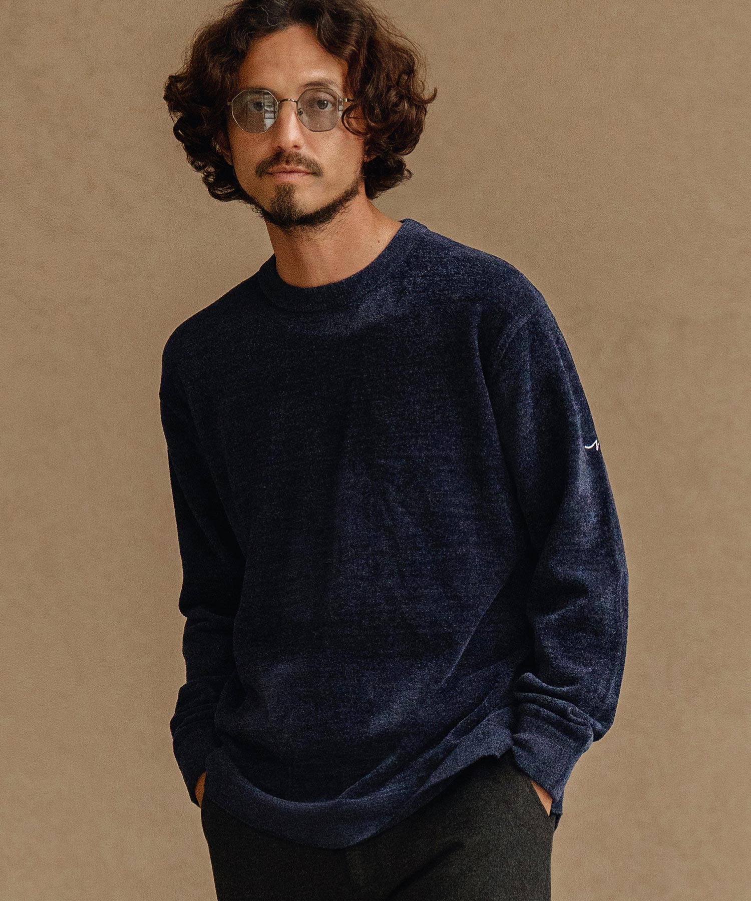 サイセンタク/シャギークルーニット