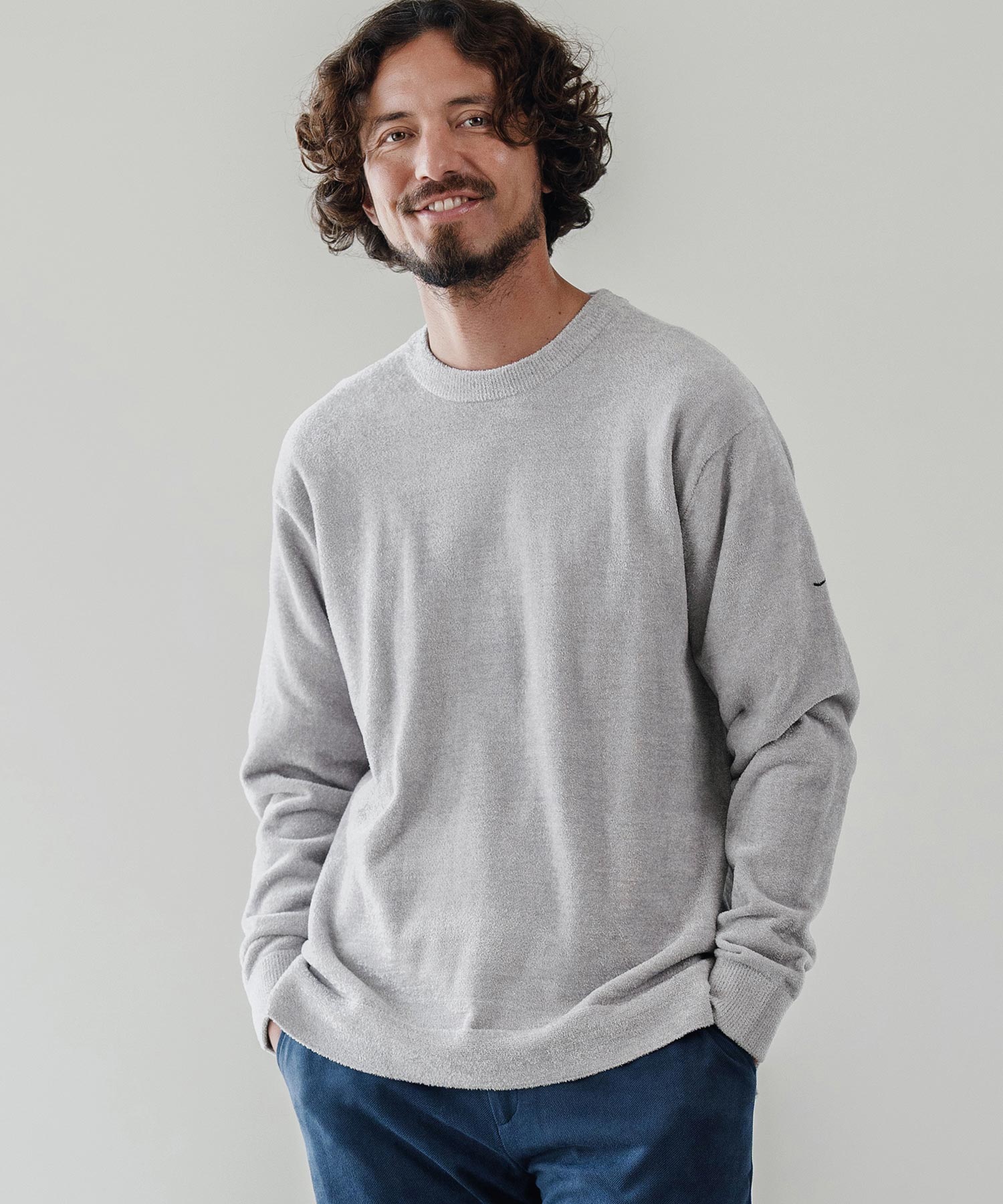 サイセンタク/シャギークルーニット