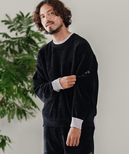 サイセンタク/シャギー配色ニット