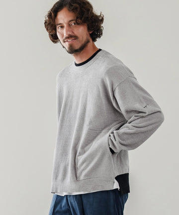 サイセンタク/シャギー配色ニット