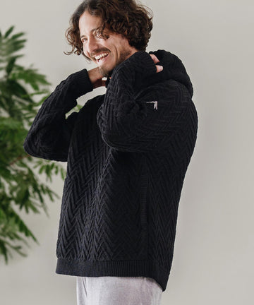 サイセンタク/ニットパーカー(ヘリンボーン)