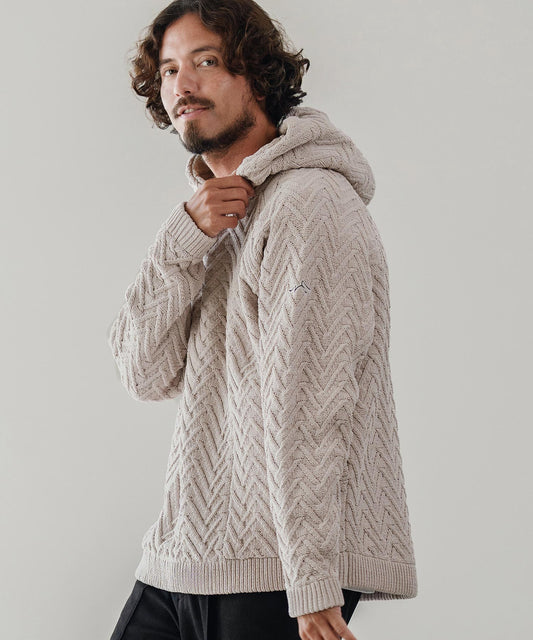 サイセンタク/ニットパーカー(ヘリンボーン)