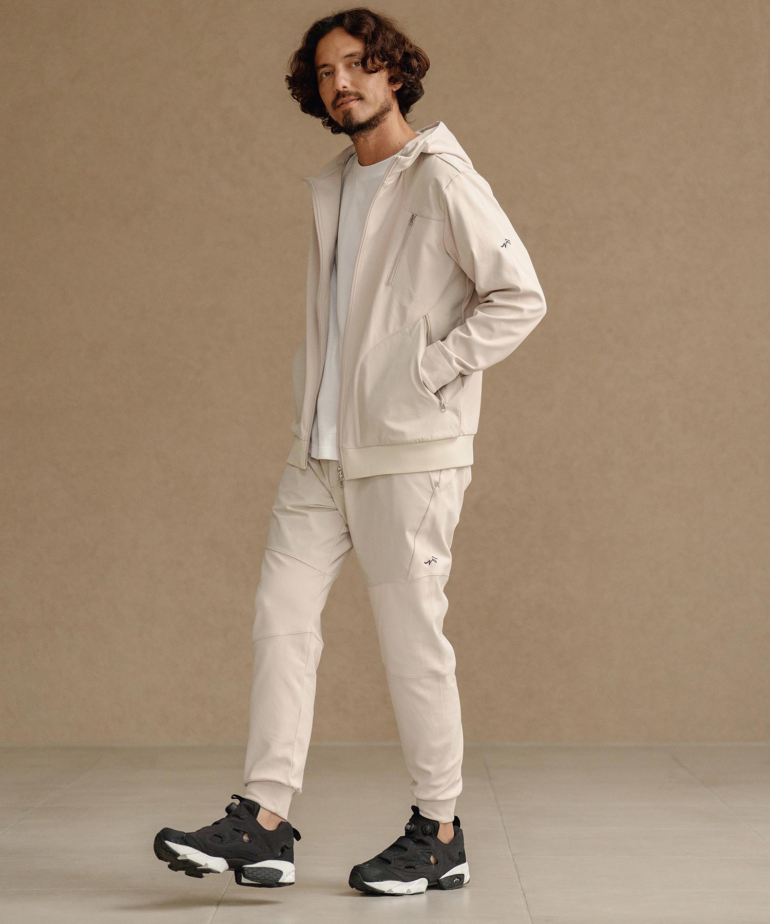 切り替えジョガーパンツ(裏起毛)