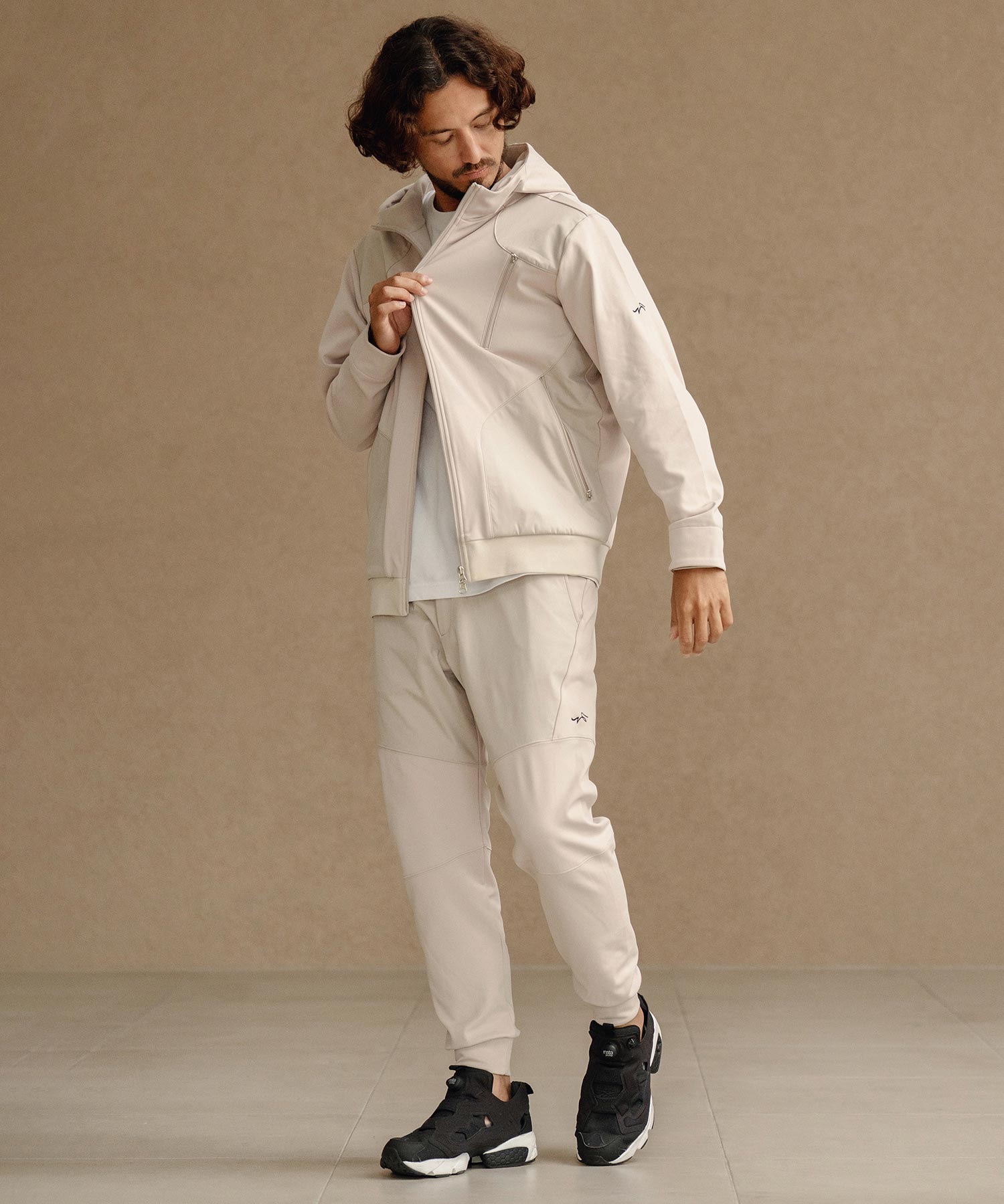 切り替えジョガーパンツ(裏起毛)