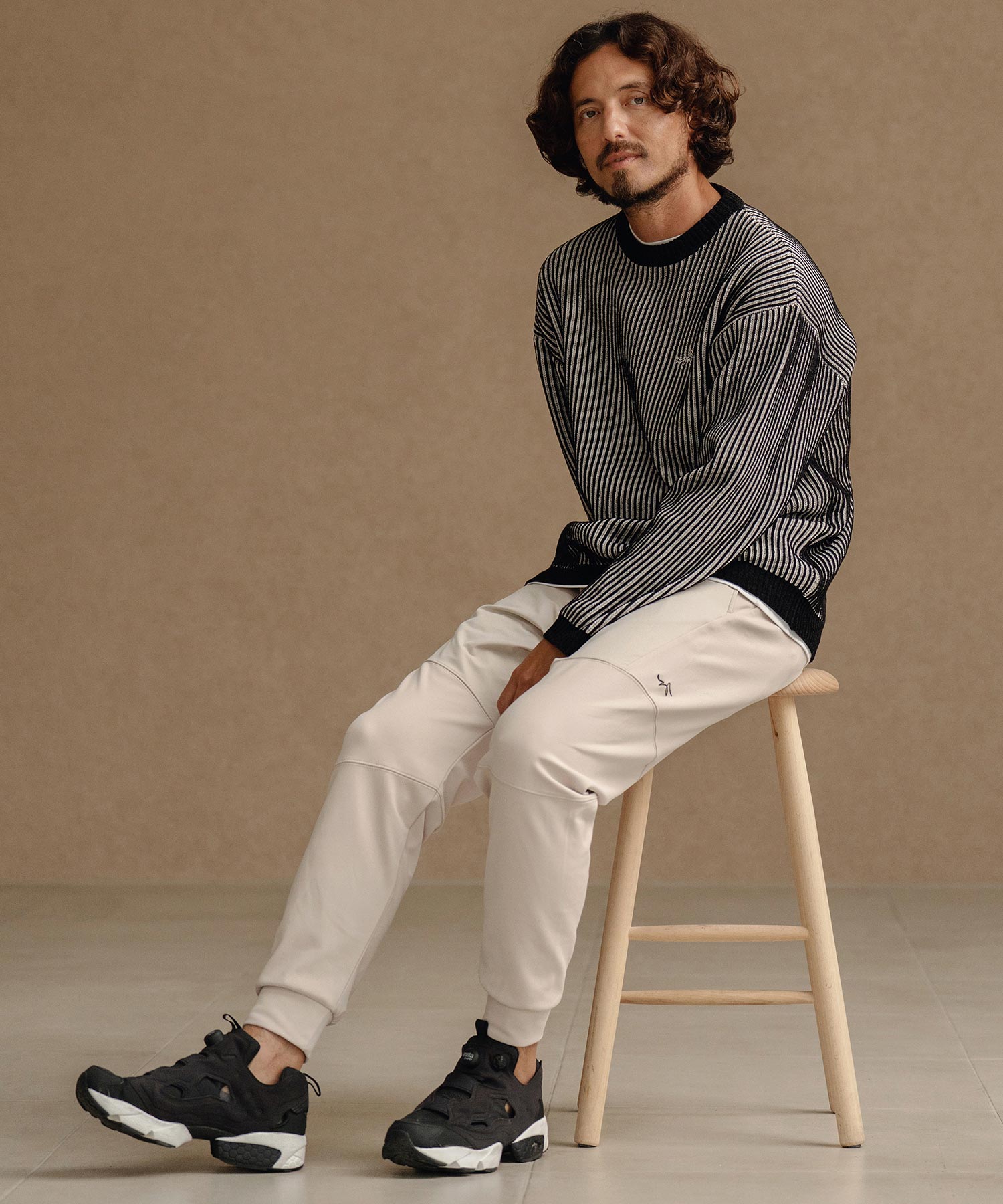 切り替えジョガーパンツ(裏起毛)