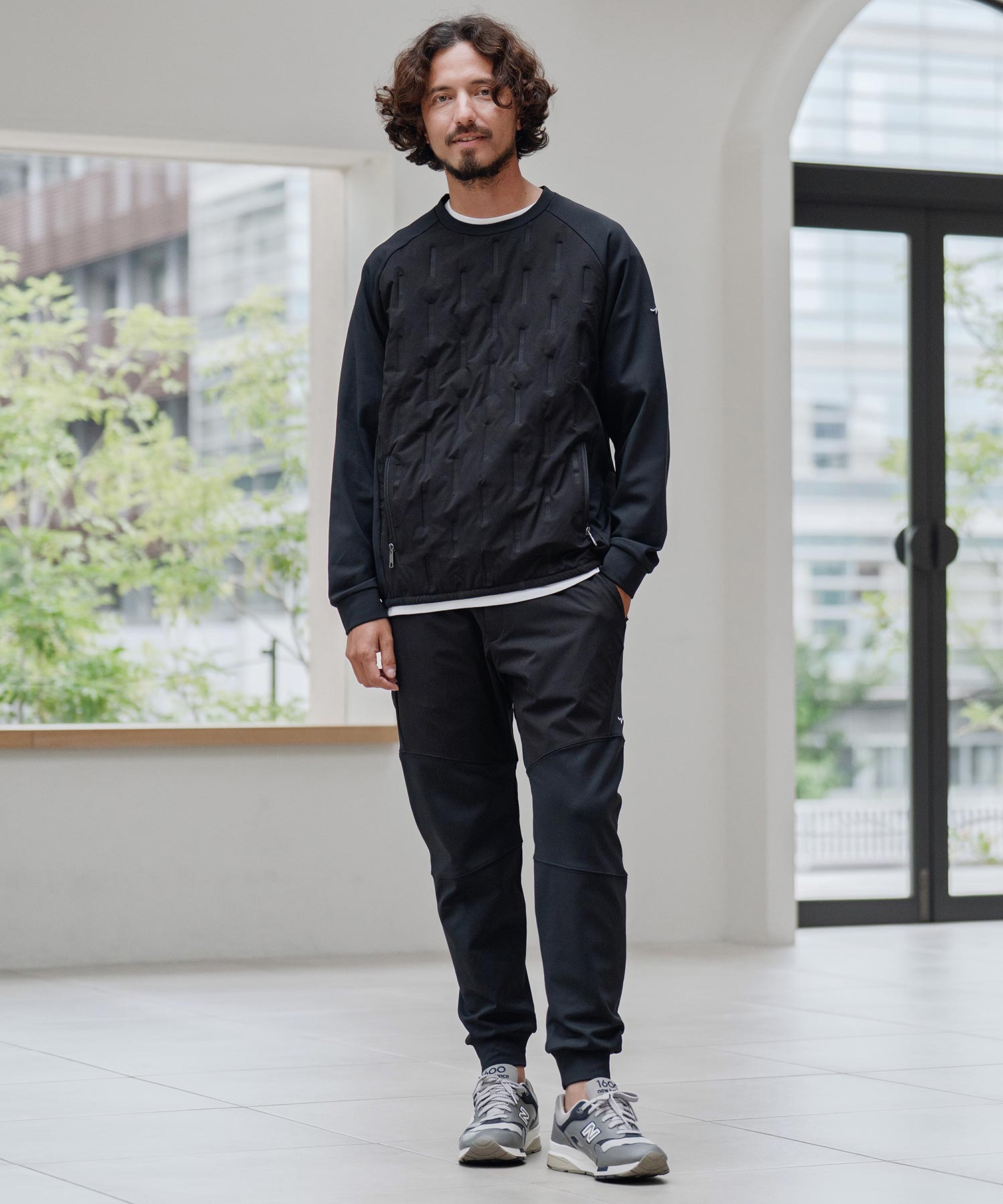 切り替えジョガーパンツ(裏起毛)