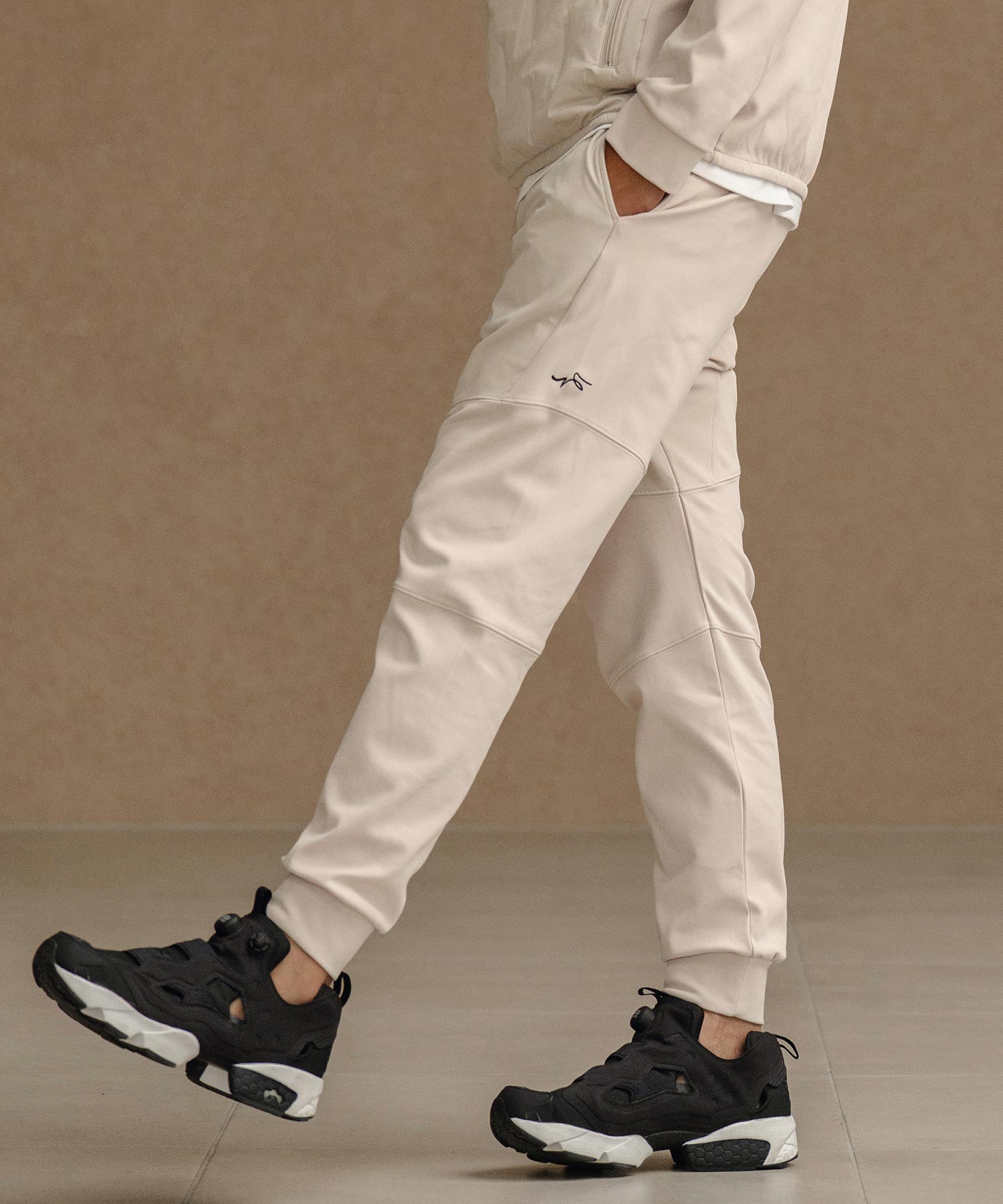 切り替えジョガーパンツ(裏起毛)