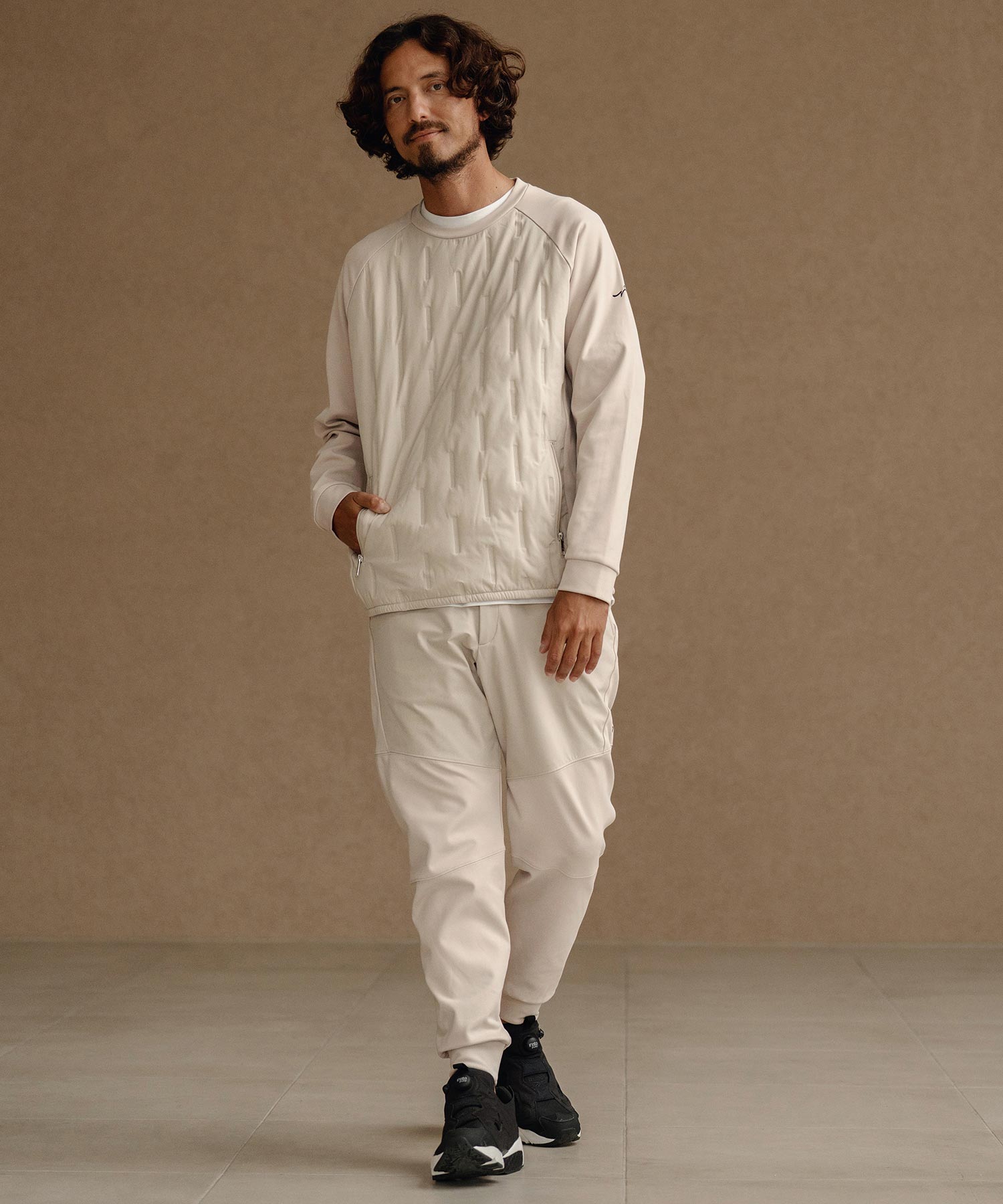 切り替えジョガーパンツ(裏起毛)