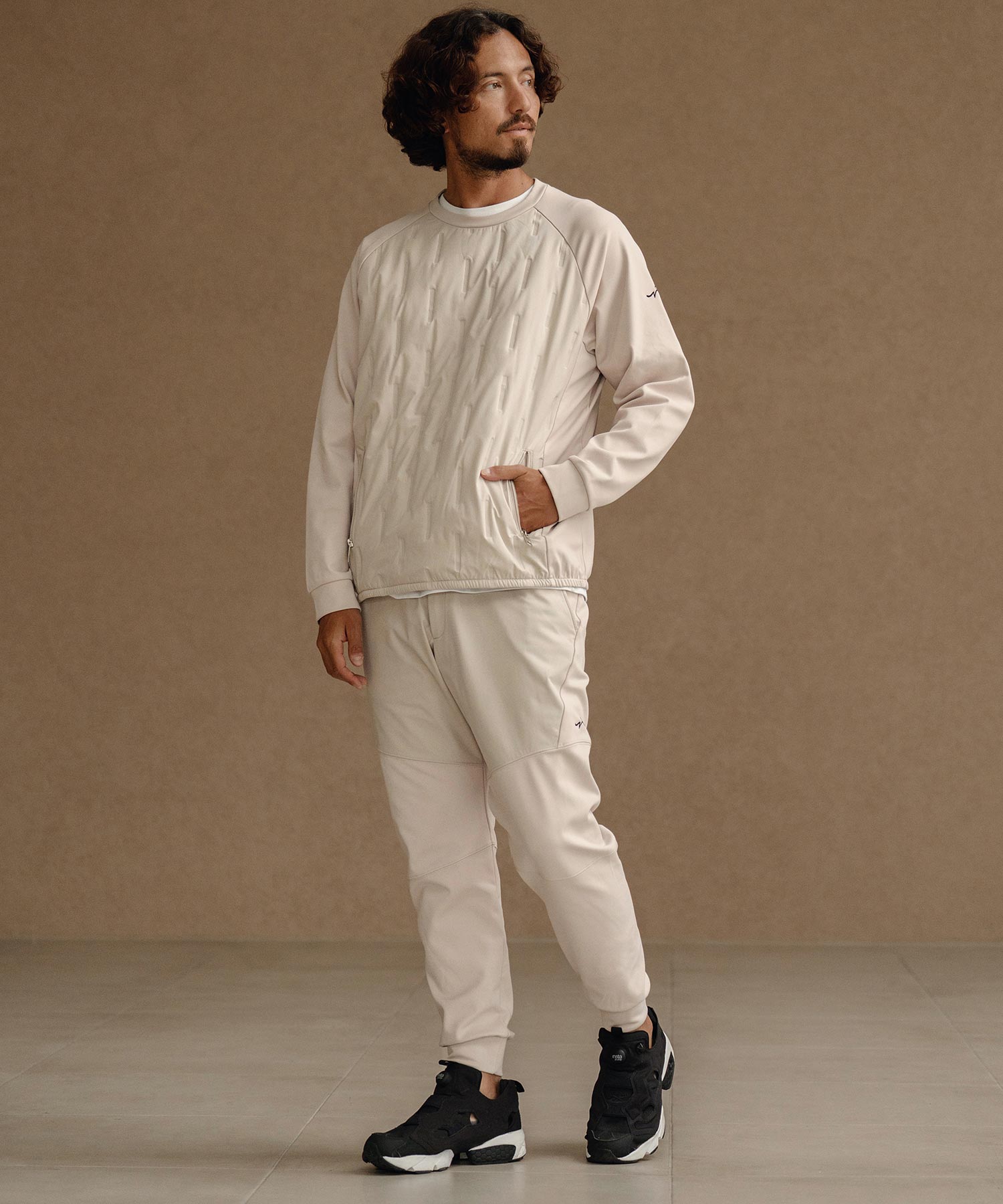 切り替えジョガーパンツ(裏起毛)