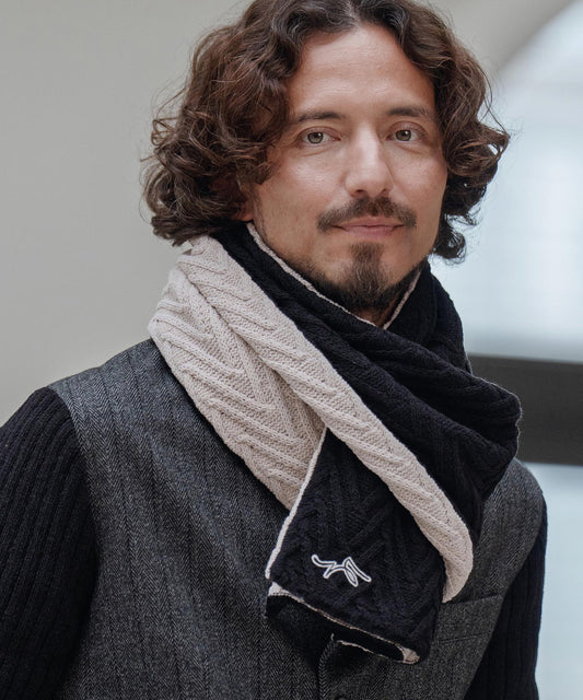 サイセンタク/ニットマフラー(ヘリンボーン)