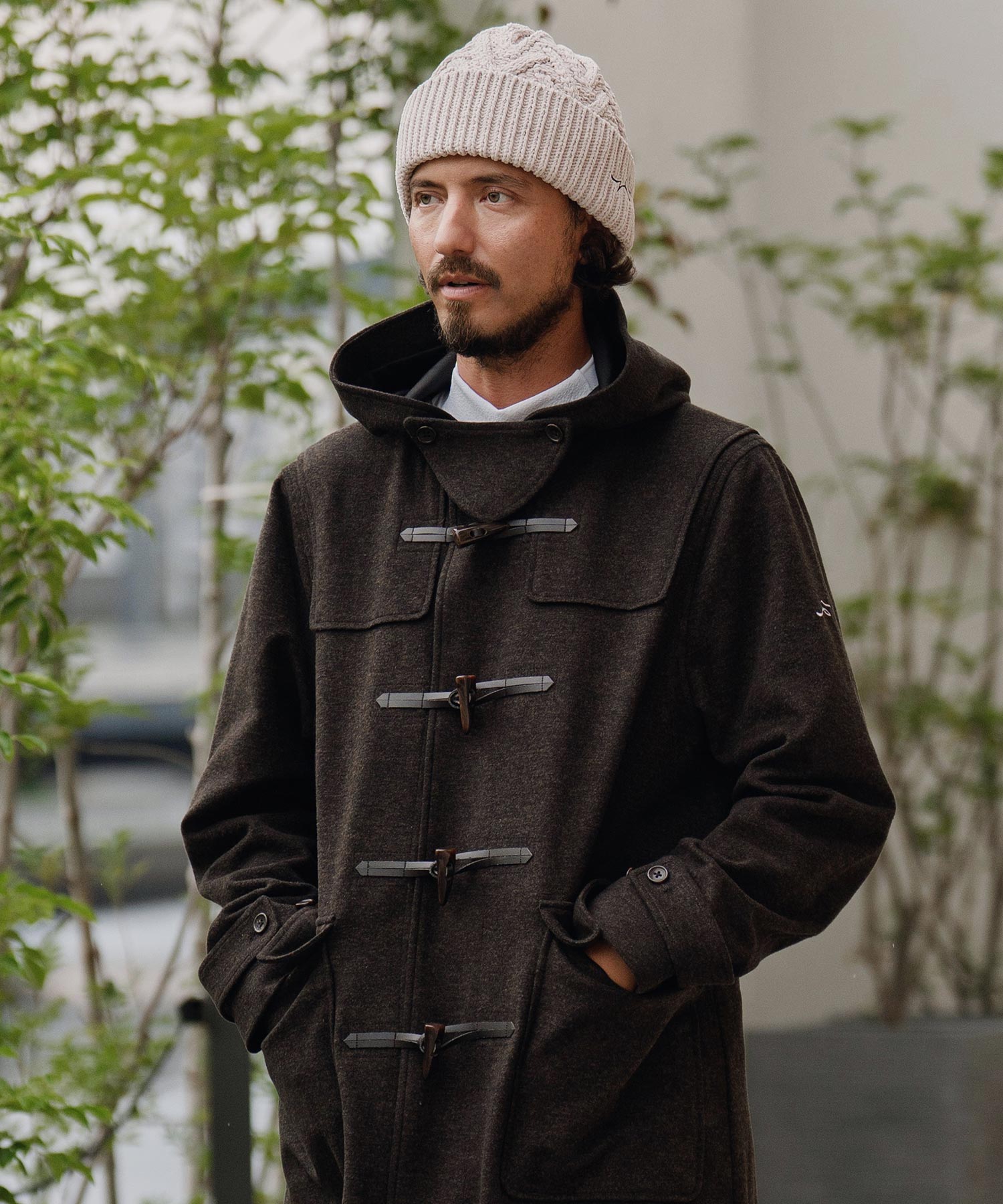 サイセンタク/ニットキャップ(ヘリンボーン)