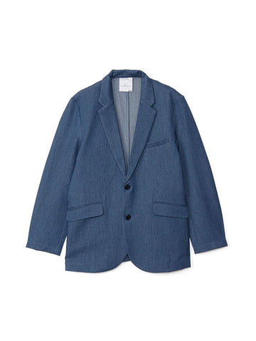 デニムパイルテーラードジャケット