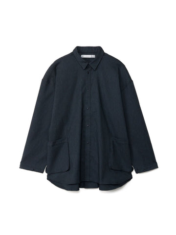 ストレッチデニムシャツジャケット