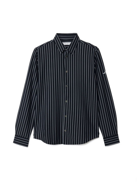 ストレッチストライプ/長袖シャツ