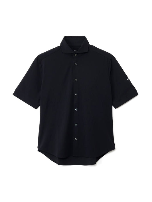 ハイストレッチホリゾンタルカラー半袖シャツ