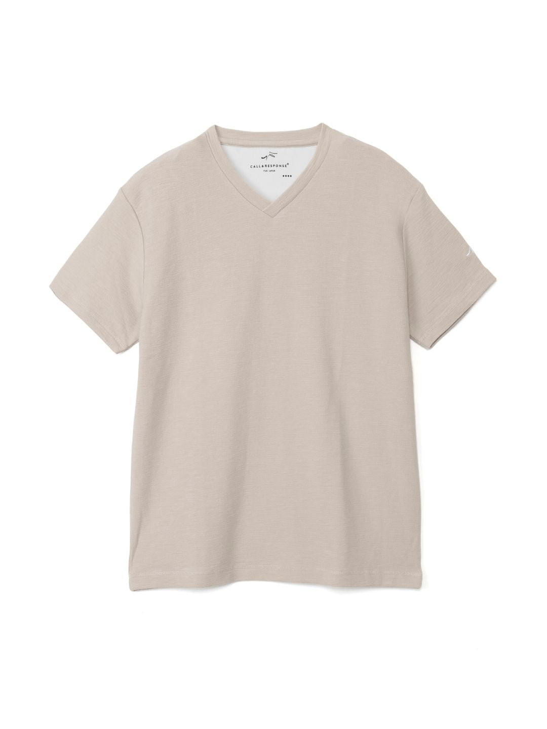メランジVネック半袖Tシャツ