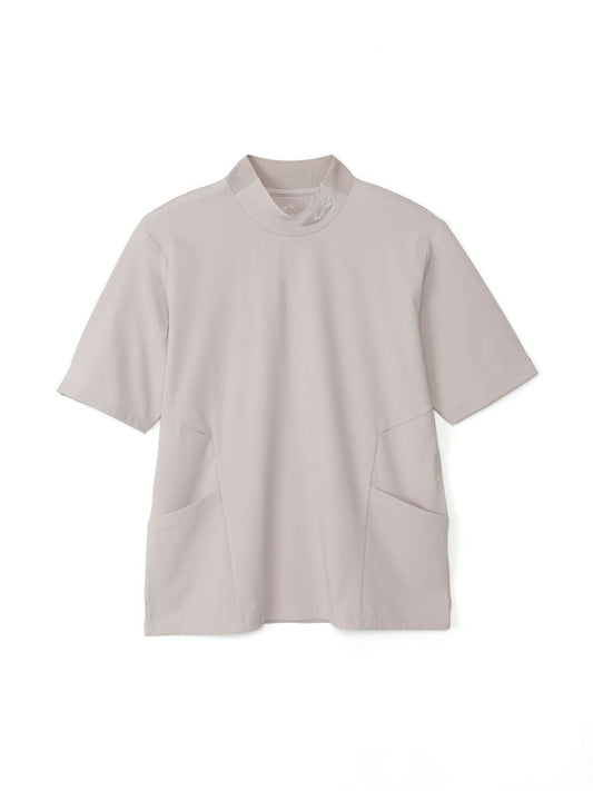ハイストレッチモックネック半袖Tシャツ