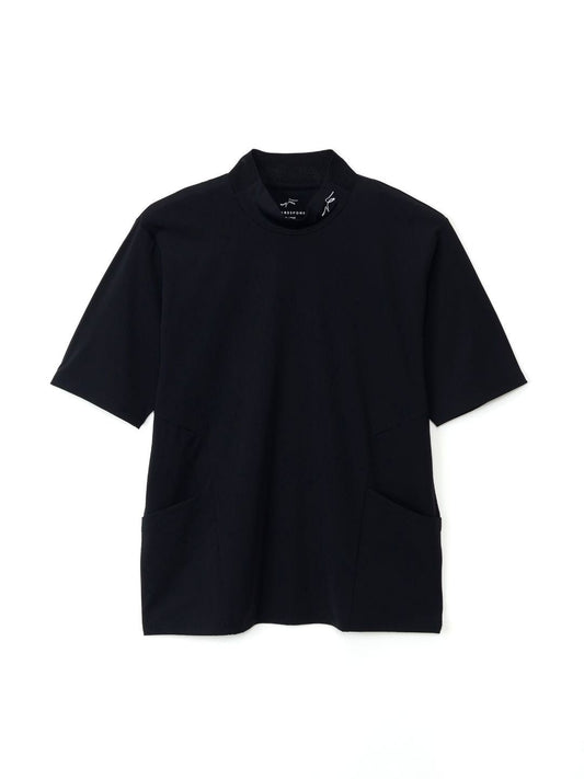 ハイストレッチモックネック半袖Tシャツ