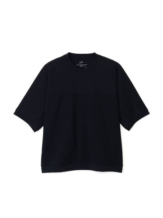 ハイストレッチ切り替え五分袖プルオーバー