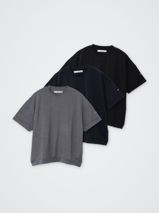 KOKAGE/オーバー半袖プルオーバー カラー展開(BLACK・NAVY・GRAY)
