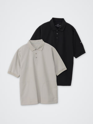 NOBIRU360°PREMIUM/半袖ポロシャツ カラー展開(BLACK・GREIGE)