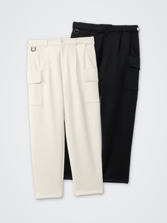 ダンボールニットカーゴパンツ カラー展開(BLACK・BEIGE)