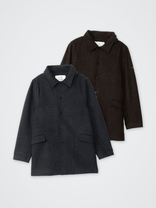 スーパーストレッチステンカラーコート カラー展開(BROWN・CHARCOAL)