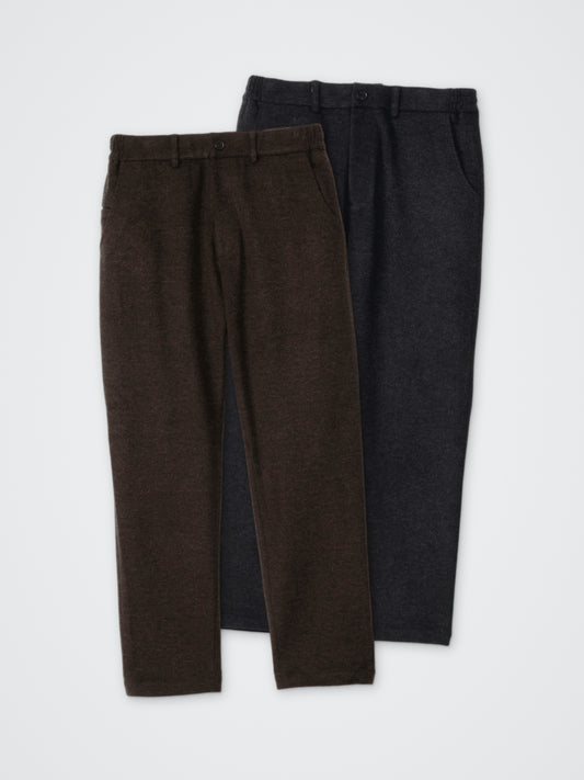 スーパーストレッチロングパンツ カラー展開(CHARCOAL・BROWN)