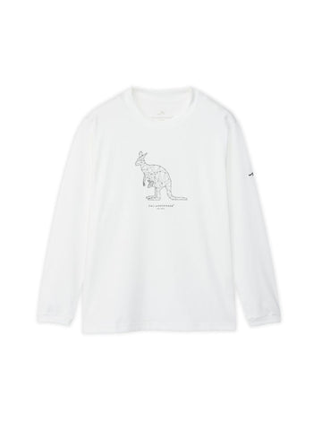 プリント長袖Tシャツ(カンガルー)