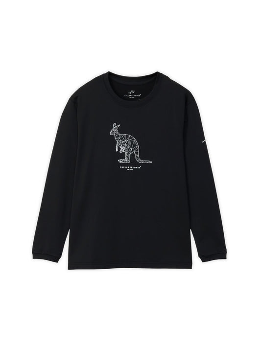 プリント長袖Tシャツ(カンガルー)
