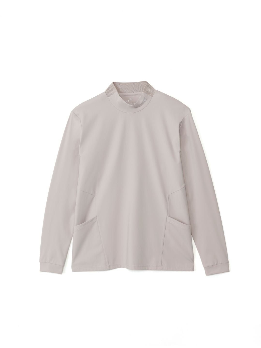 ハイストレッチモックネック長袖Tシャツ