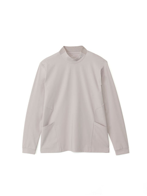 ハイストレッチモックネック長袖Tシャツ