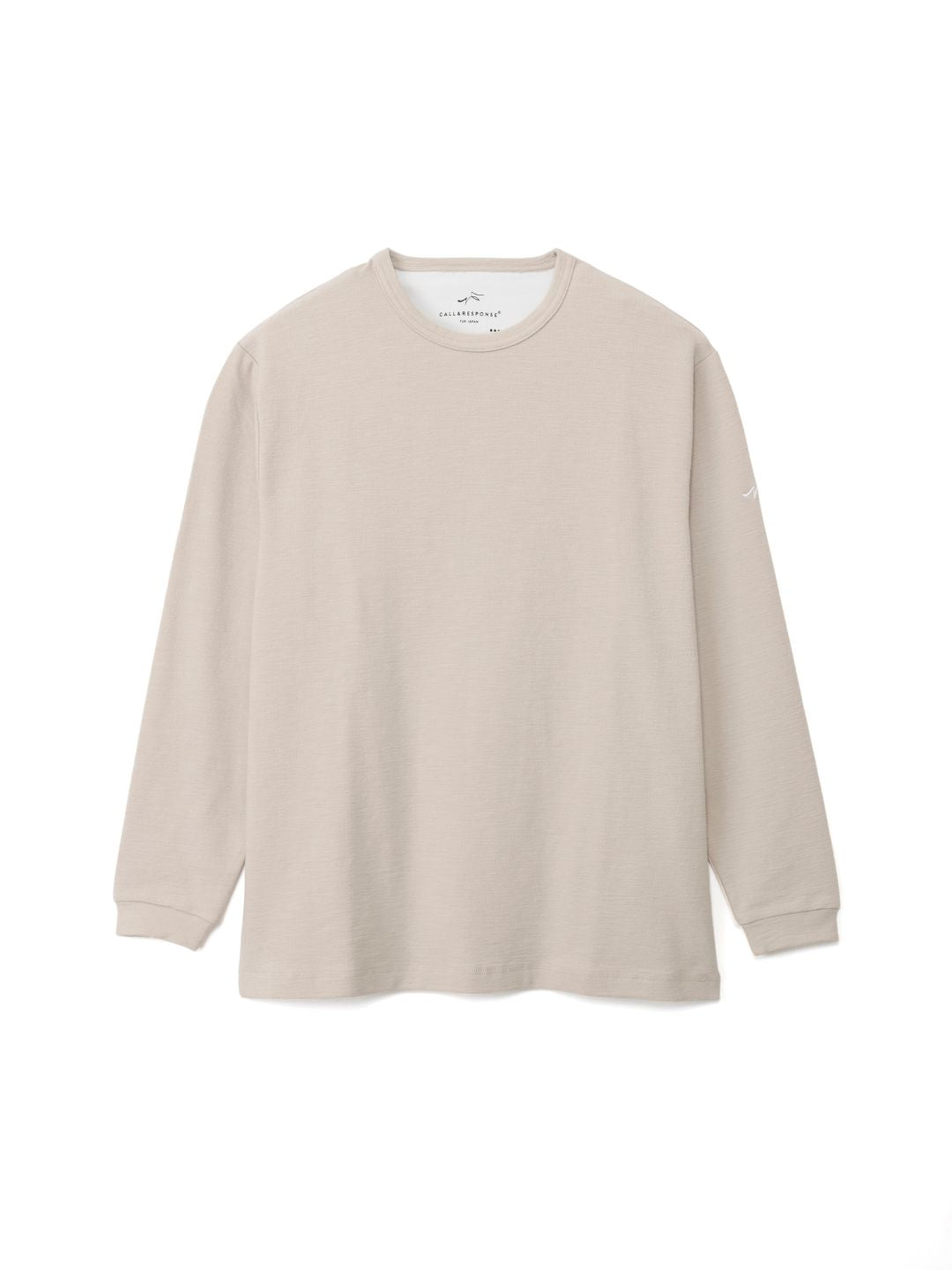 メランジクルー長袖Tシャツ