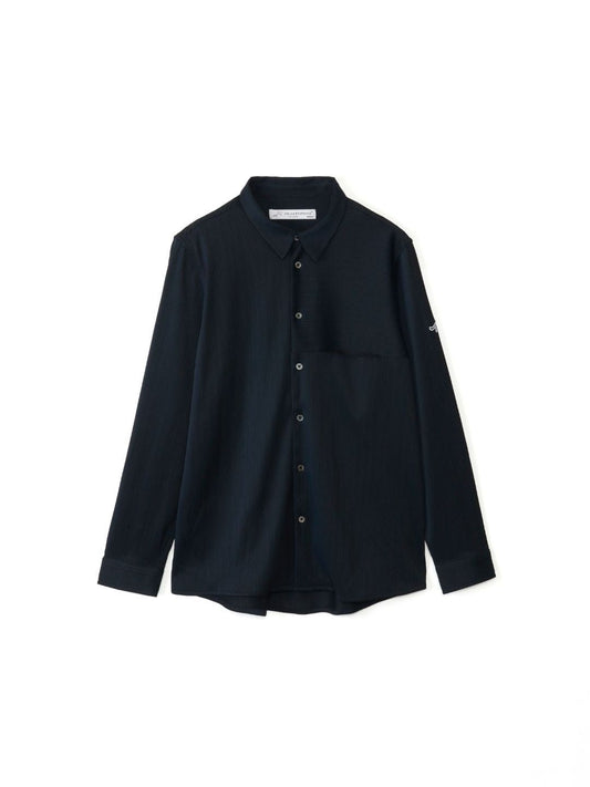 フクレストライプ長袖シャツ