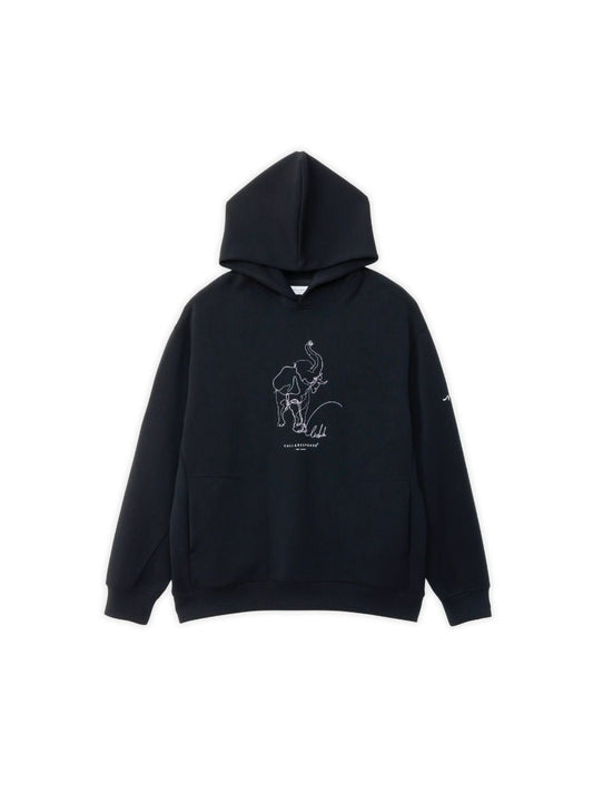 モダール/プリントパーカー(ゾウ)