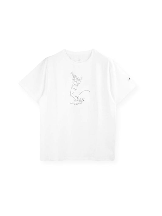 プリント半袖Tシャツ(アート/JAZZトランペット)