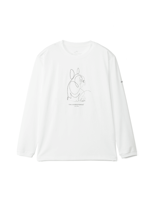 プリント長袖Tシャツ(フレンチブル)