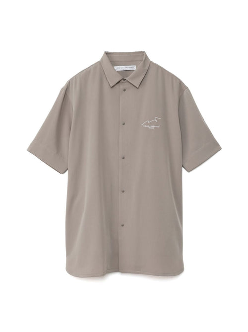 ソフトツイル刺繍半袖シャツ