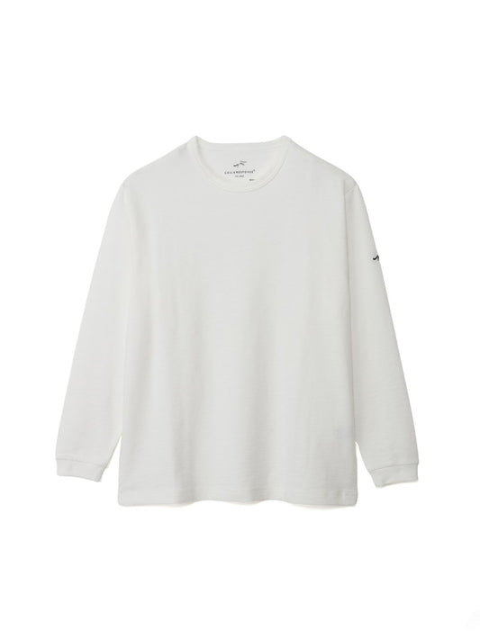 メランジクルー長袖プルオーバー