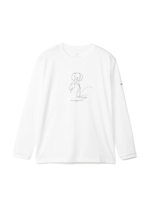 プリント長袖Tシャツ(ラクガキドッグ)