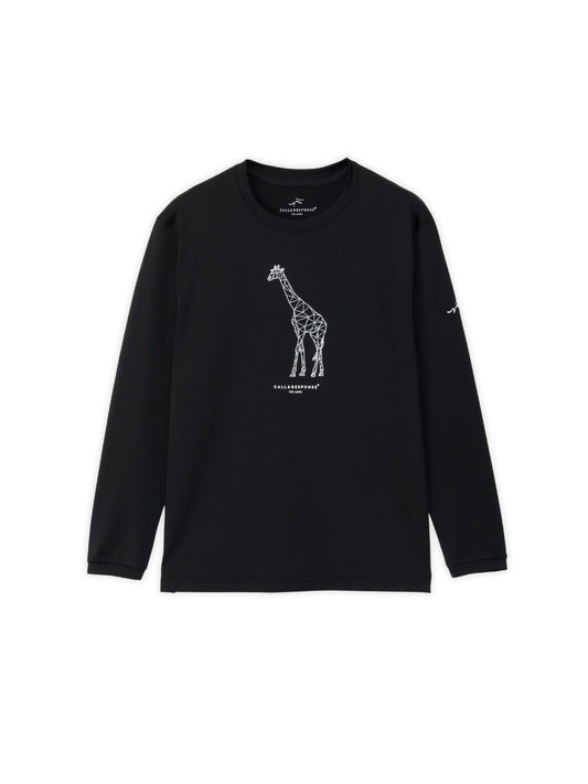 プリント長袖Tシャツ(キリン)