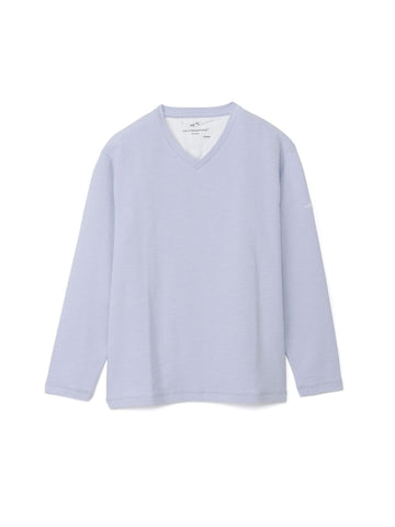 メランジVネック長袖Tシャツ