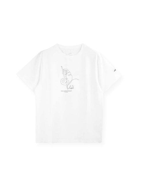 プリント半袖Tシャツ(アート/カメレオン)