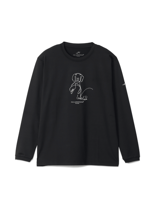 プリント長袖Tシャツ(ラクガキドッグ)