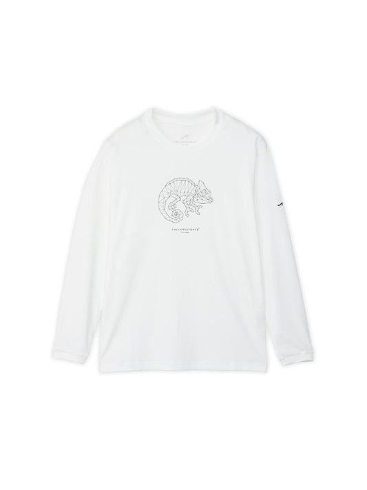 プリント長袖Tシャツ(カメレオン)