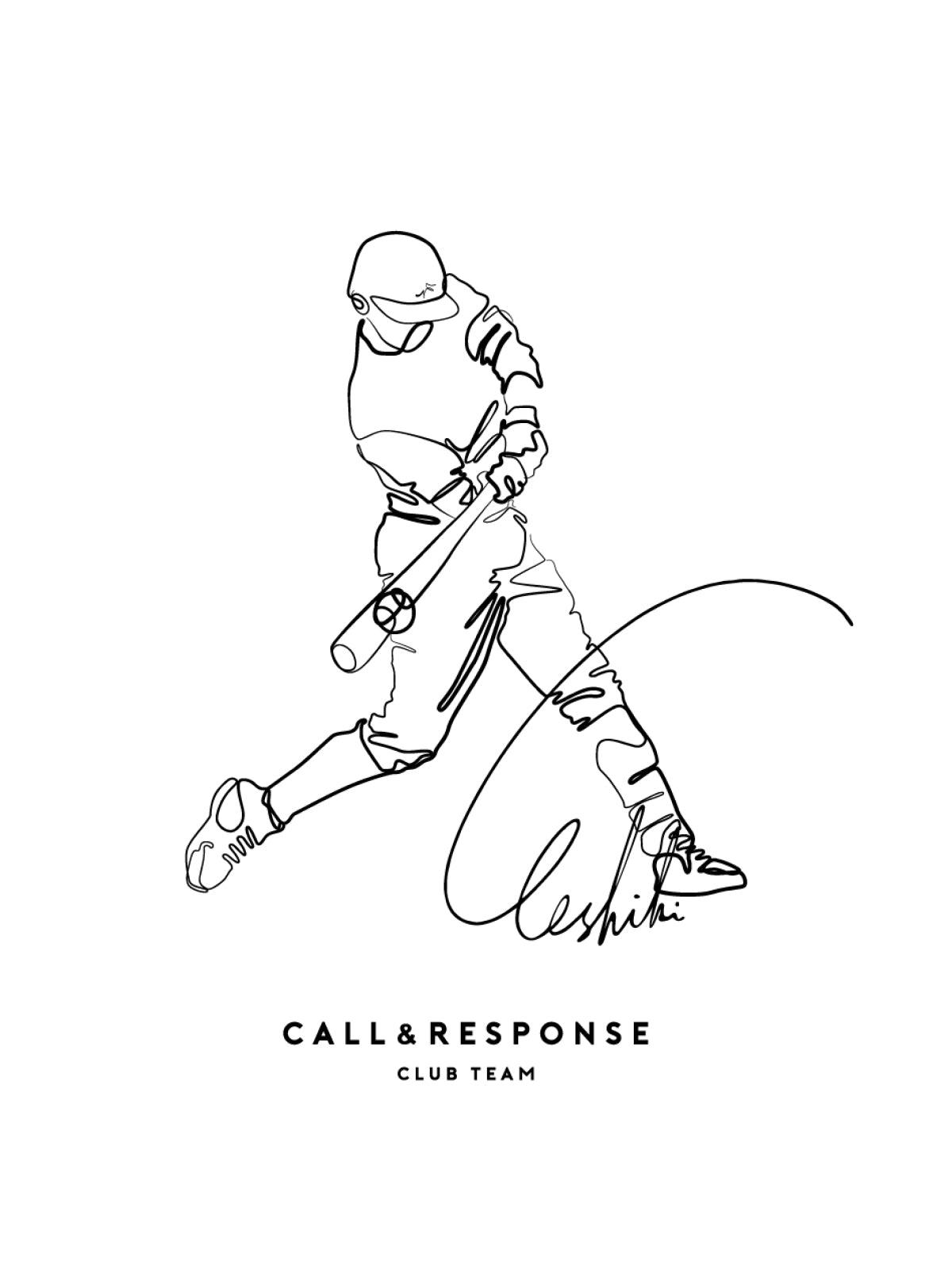 プリント長袖Tシャツ(CALLチーム/ベースボール)