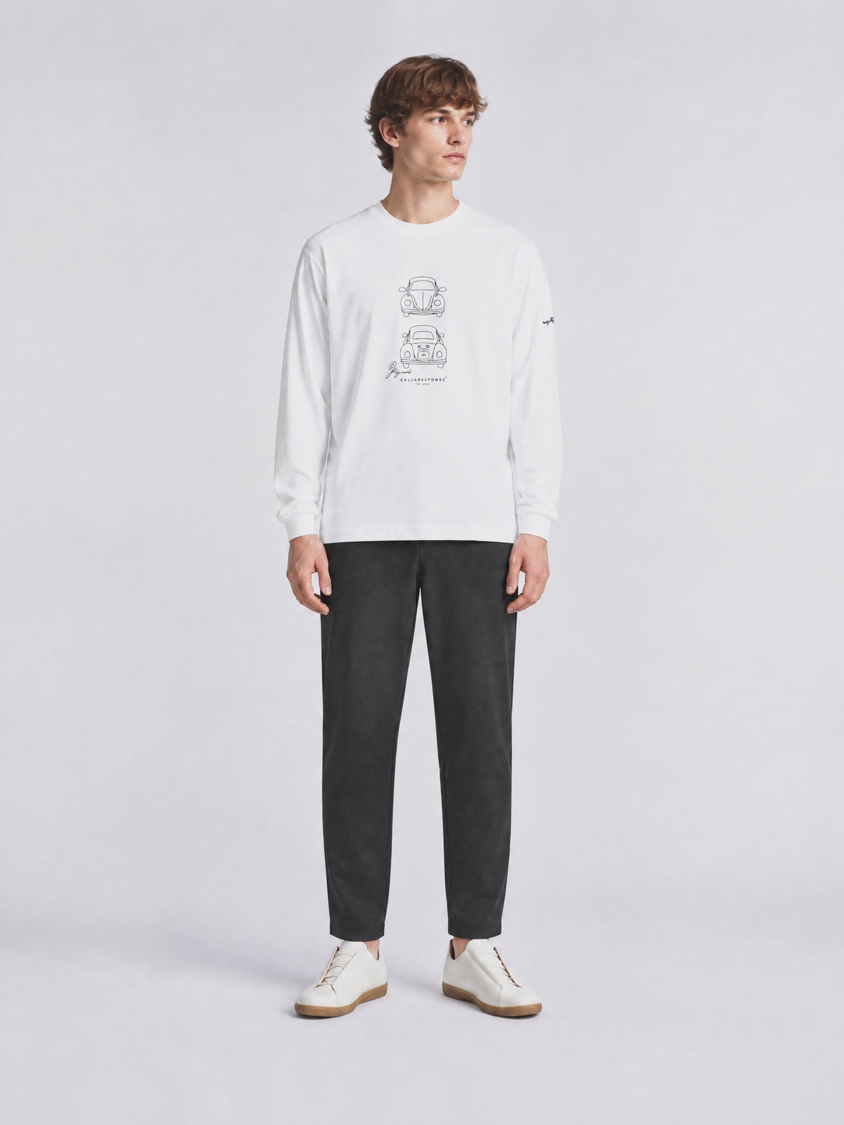 プリント長袖Tシャツ(クルマ)